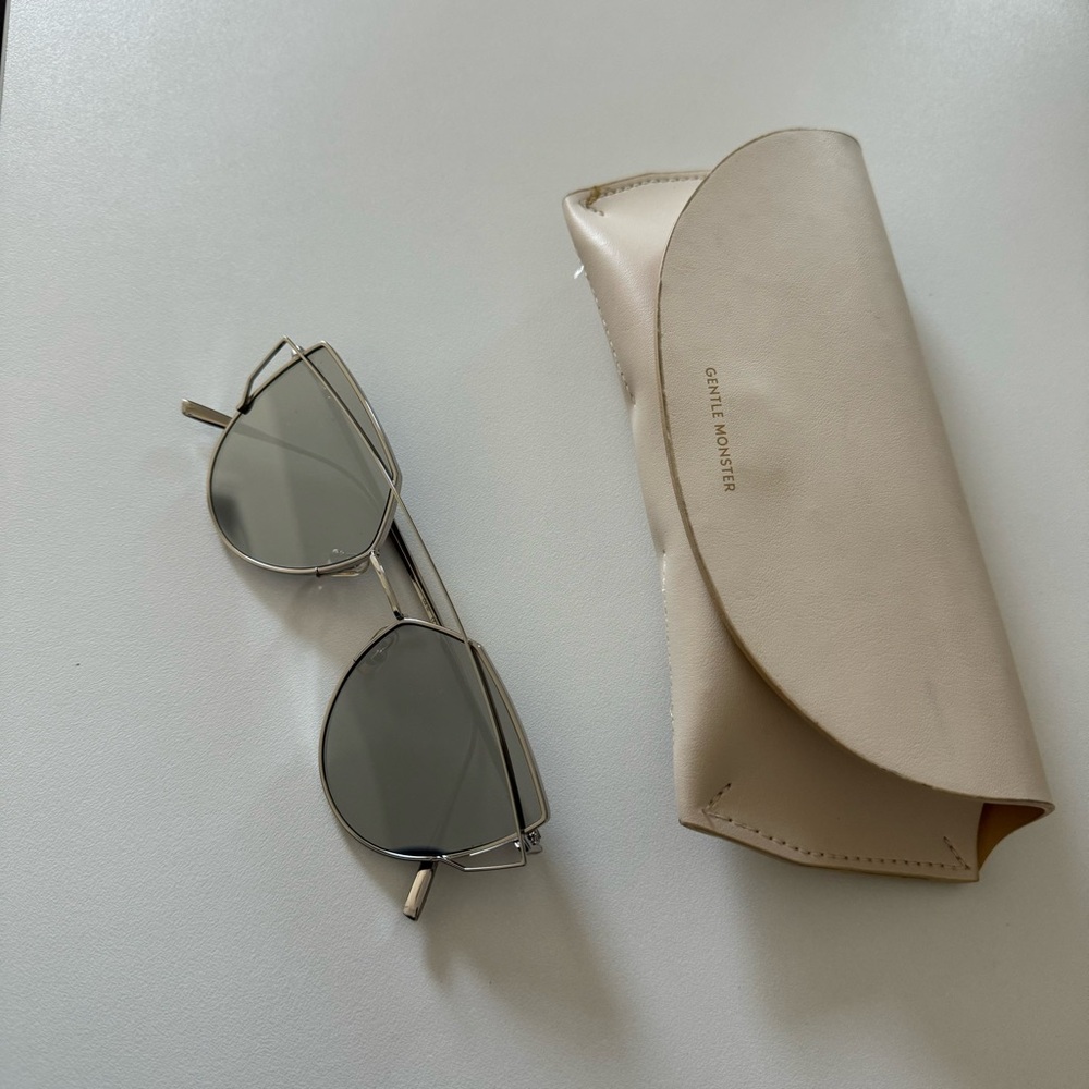 Gentle Monster Love Punch Sunglasses (silver)